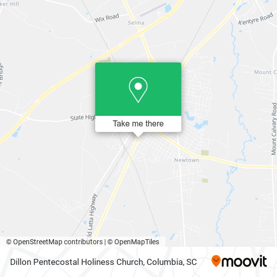 Dillon Pentecostal Holiness Church map