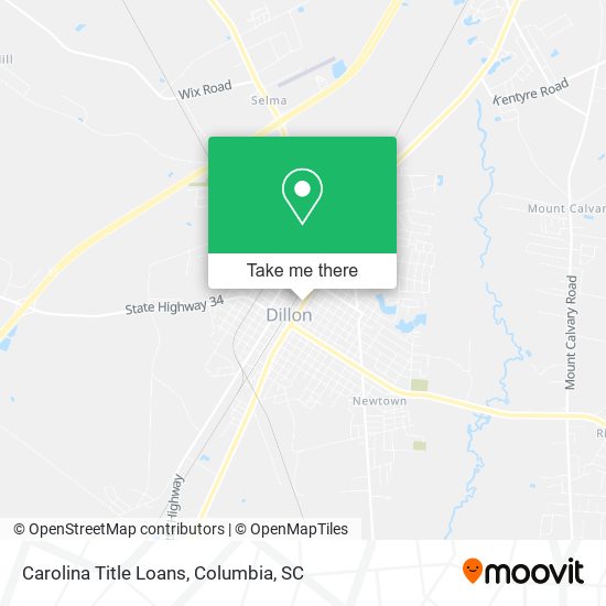 Carolina Title Loans map