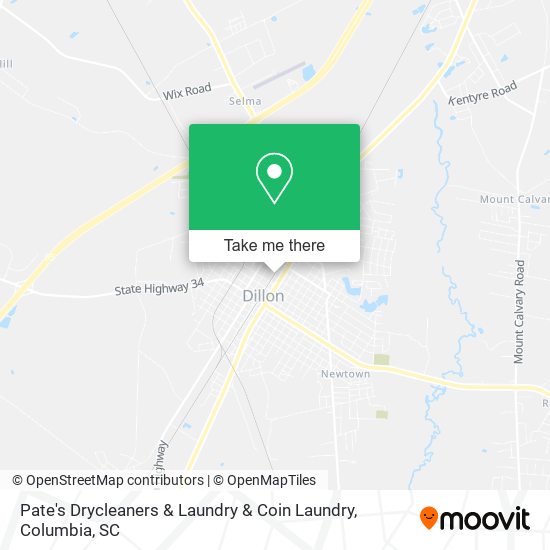 Pate's Drycleaners & Laundry & Coin Laundry map