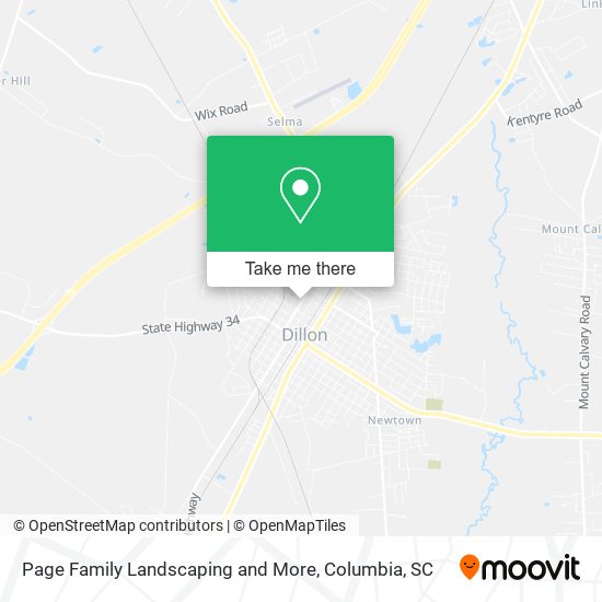 Mapa de Page Family Landscaping and More