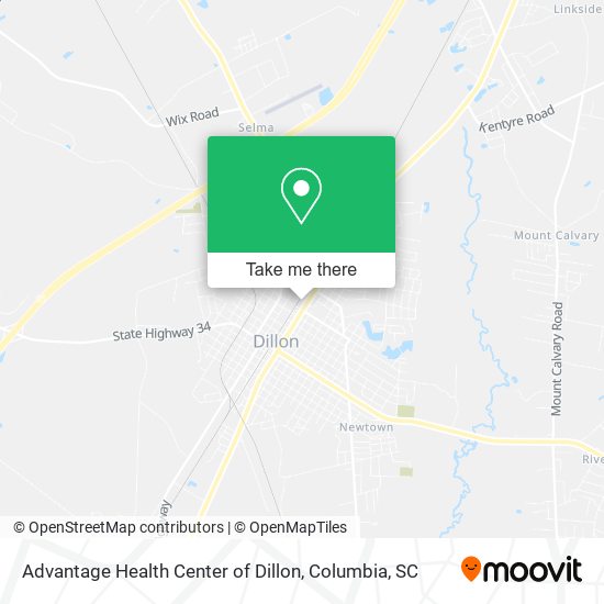Advantage Health Center of Dillon map