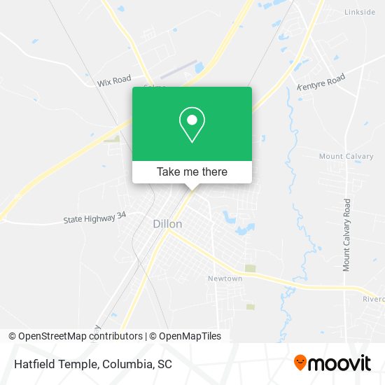 Hatfield Temple map
