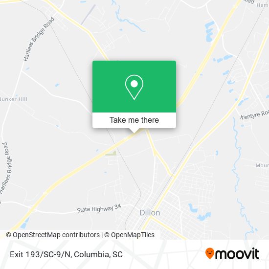 Mapa de Exit 193/SC-9/N