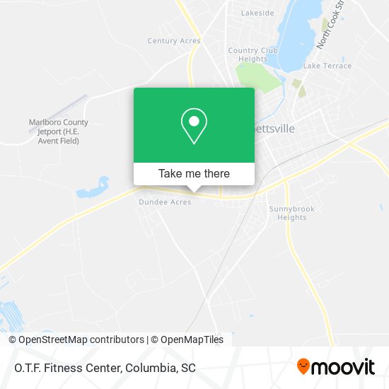 O.T.F. Fitness Center map