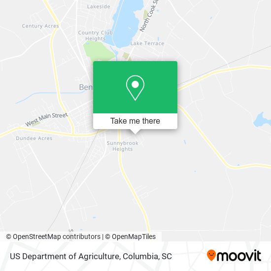 US Department of Agriculture map