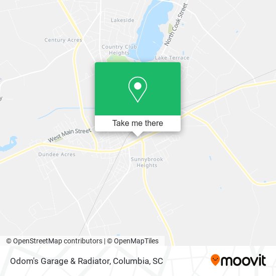 Mapa de Odom's Garage & Radiator