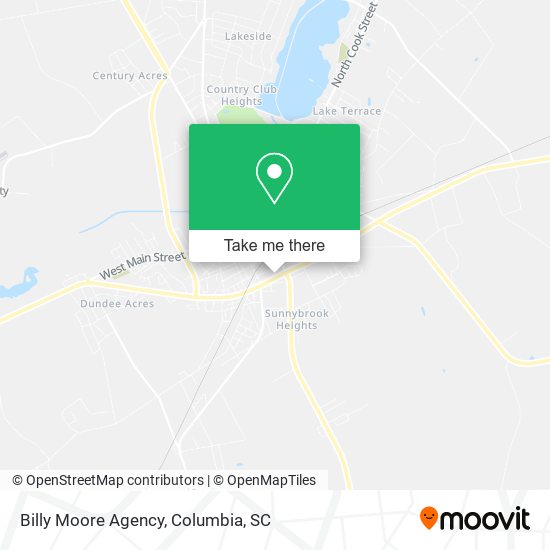 Billy Moore Agency map