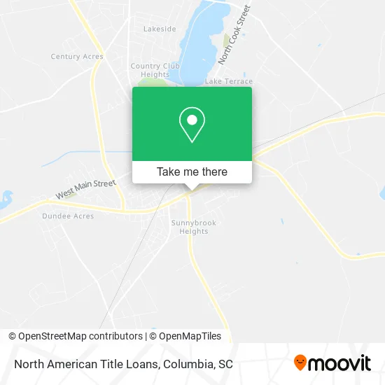 North American Title Loans map