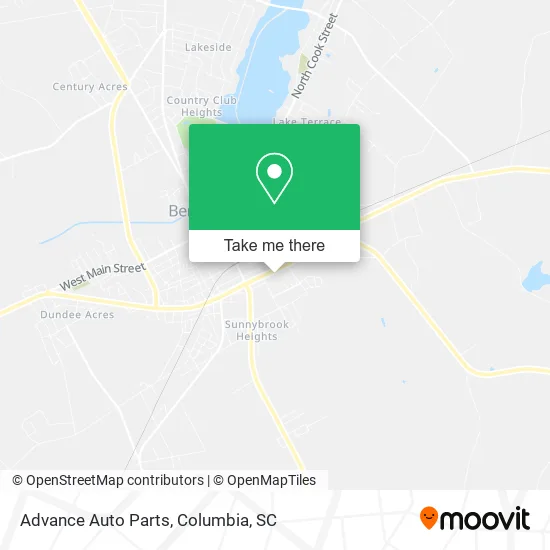 Mapa de Advance Auto Parts