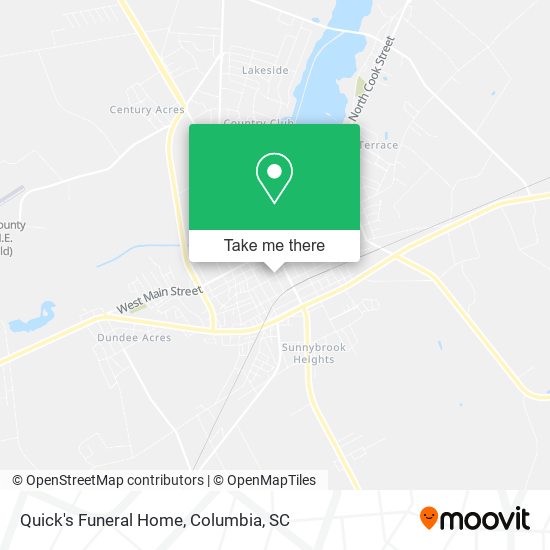 Quick's Funeral Home map