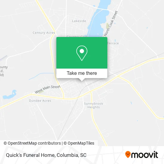 Quick's Funeral Home map