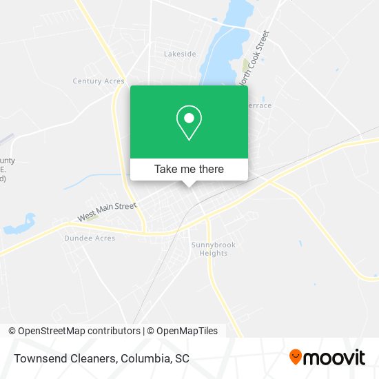 Townsend Cleaners map