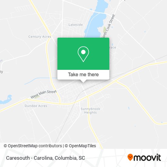 Mapa de Caresouth - Carolina