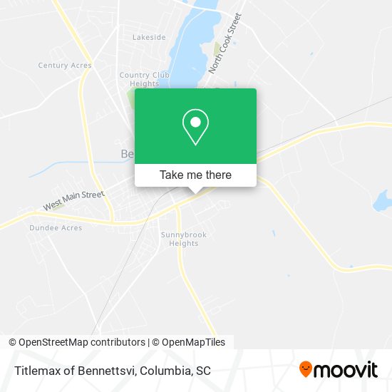 Mapa de Titlemax of Bennettsvi