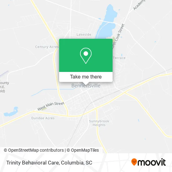 Trinity Behavioral Care map