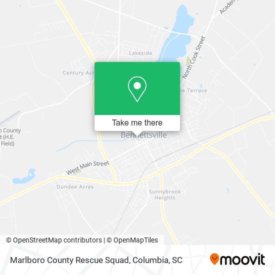 Marlboro County Rescue Squad map