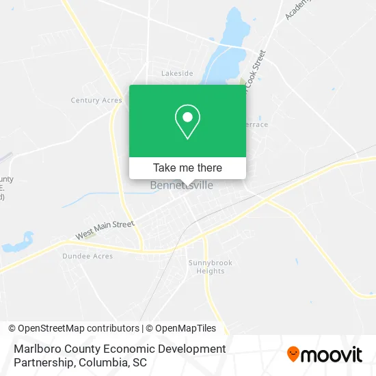 Marlboro County Economic Development Partnership map