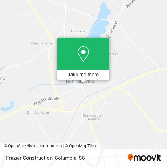 Mapa de Frazier Construction