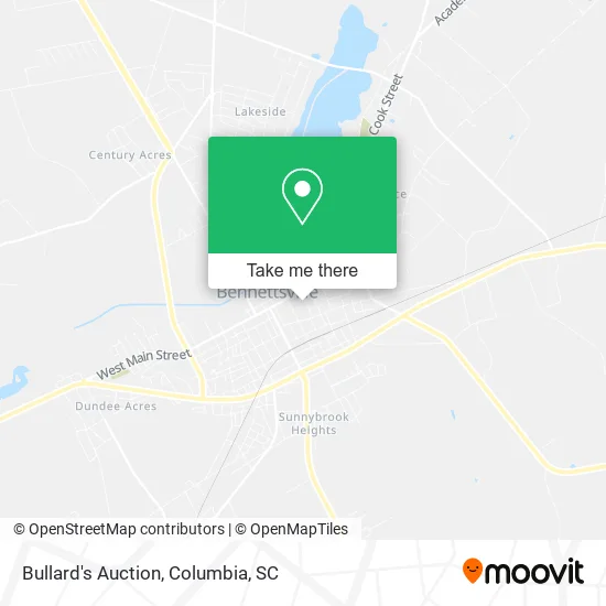 Mapa de Bullard's Auction