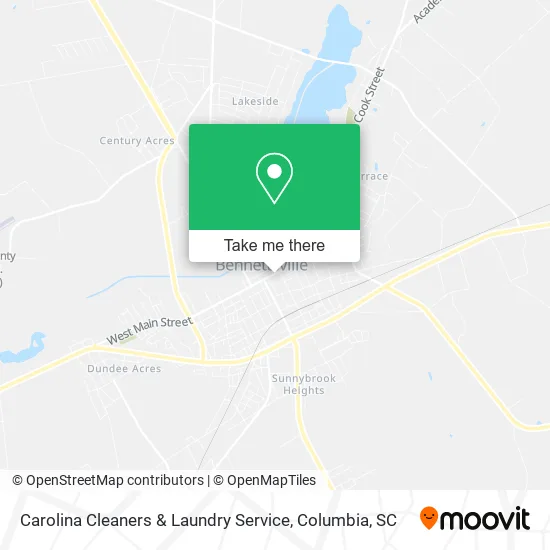 Carolina Cleaners & Laundry Service map