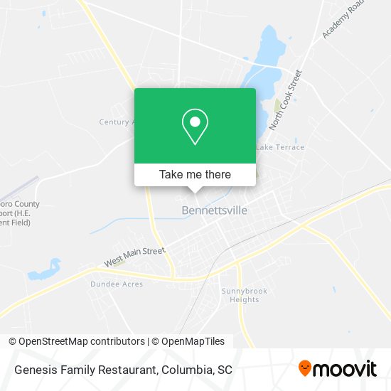 Mapa de Genesis Family Restaurant