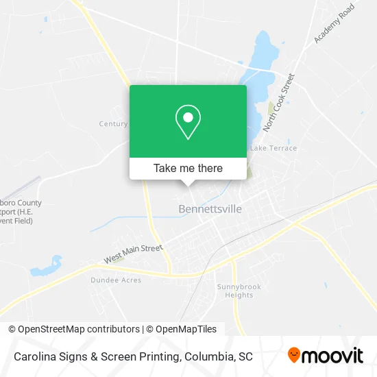 Carolina Signs & Screen Printing map