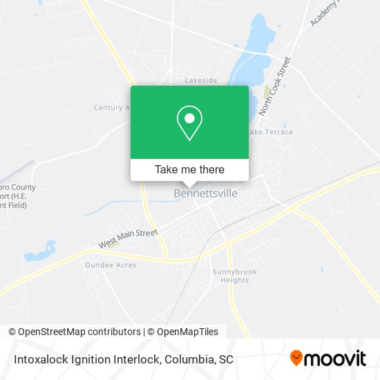 Mapa de Intoxalock Ignition Interlock