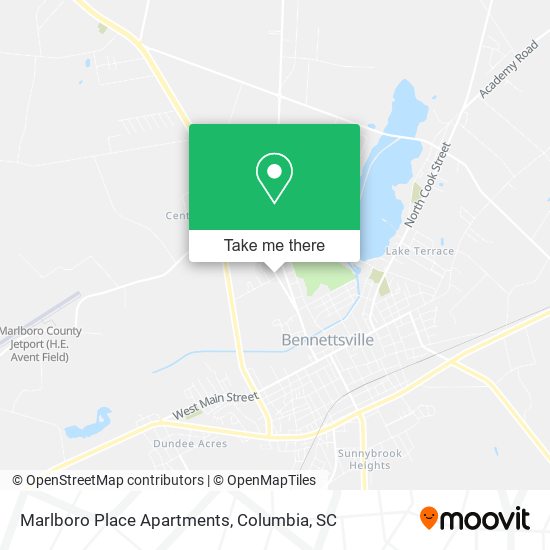 Mapa de Marlboro Place Apartments