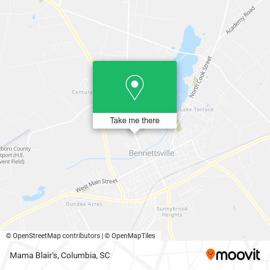 Mapa de Mama Blair's