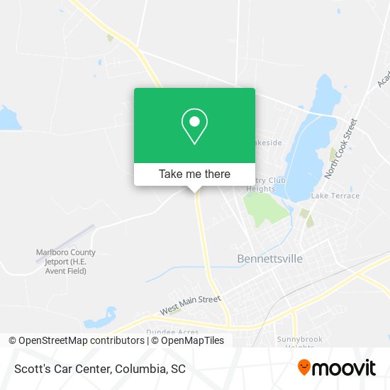 Scott's Car Center map