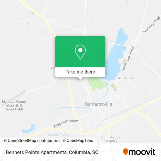 Bennets Pointe Apartments map