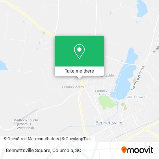 Bennettsville Square map