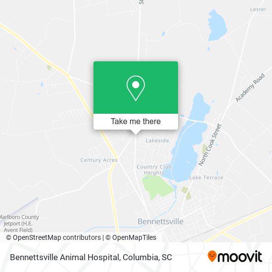 Mapa de Bennettsville Animal Hospital