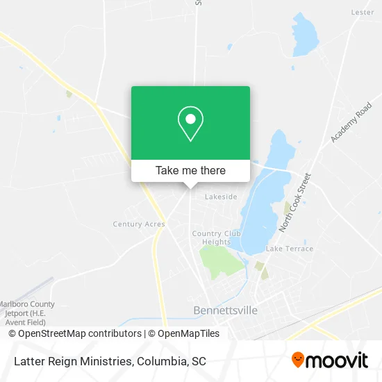 Latter Reign Ministries map