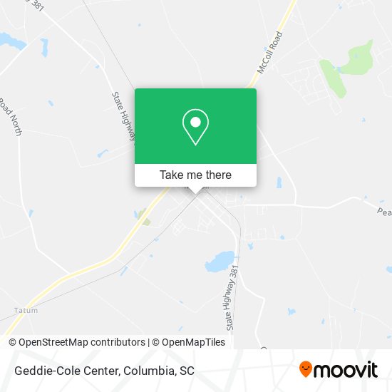 Geddie-Cole Center map