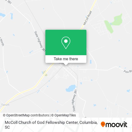 Mapa de McColl Church of God Fellowship Center