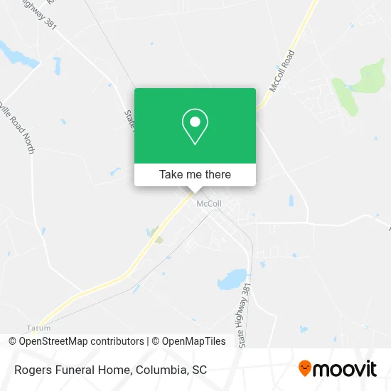 Rogers Funeral Home map