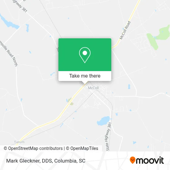 Mark Gleckner, DDS map