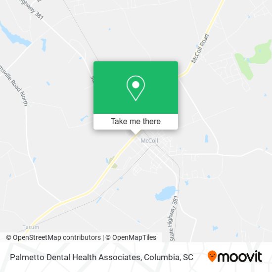Palmetto Dental Health Associates map