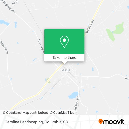 Carolina Landscaping map