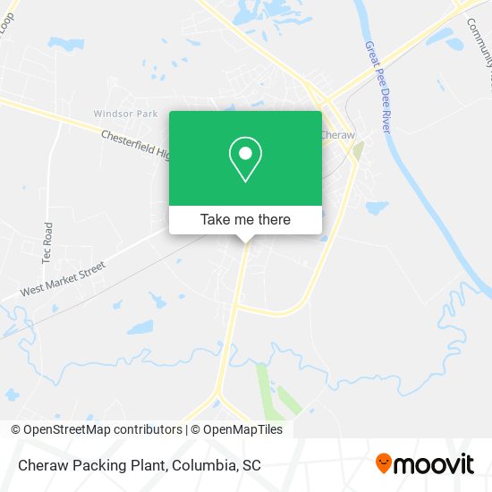 Mapa de Cheraw Packing Plant