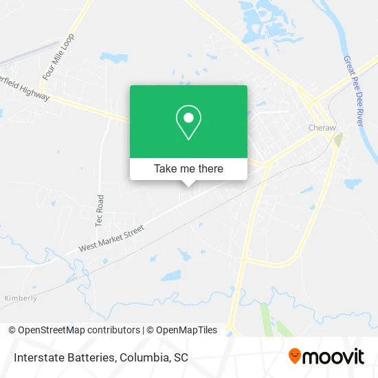 Interstate Batteries map