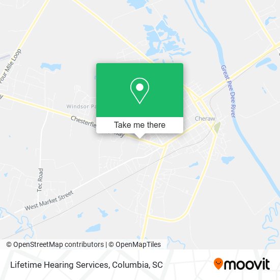 Lifetime Hearing Services map