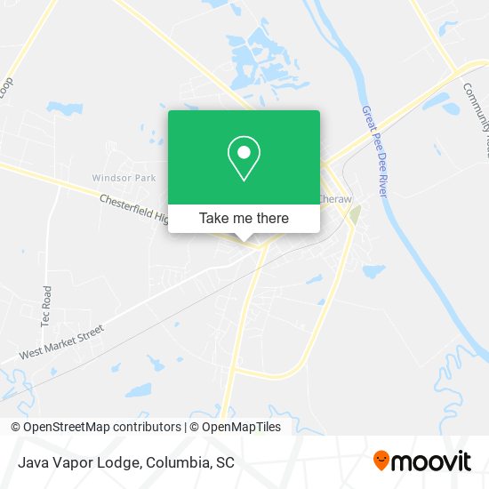 Java Vapor Lodge map