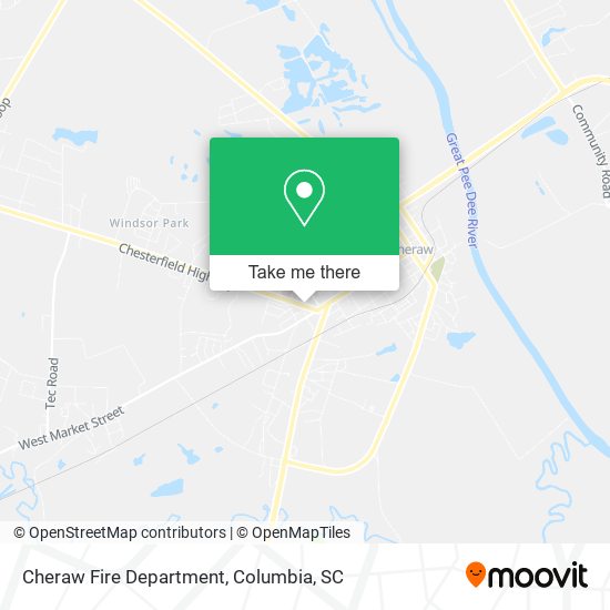 Cheraw Fire Department map