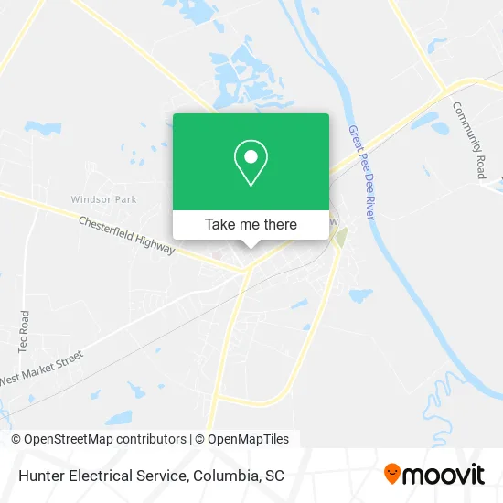 Hunter Electrical Service map