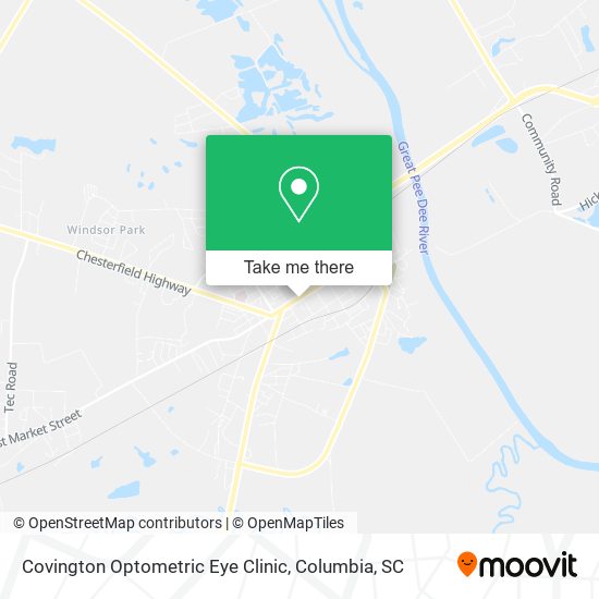 Mapa de Covington Optometric Eye Clinic