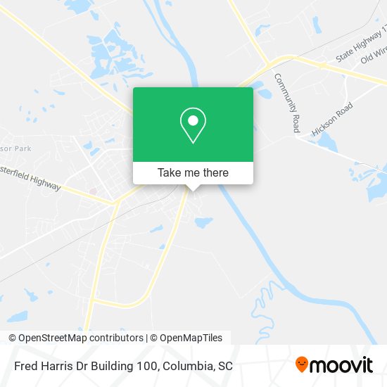 Fred Harris Dr Building 100 map