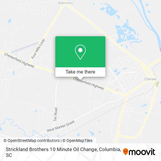 Mapa de Strickland Brothers 10 Minute Oil Change