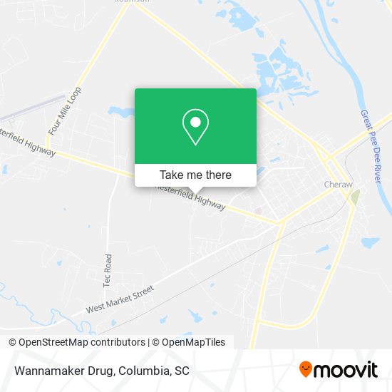 Wannamaker Drug map